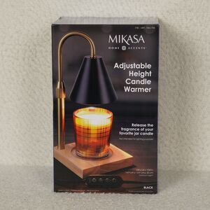 Mikasa Home Accents Adjustable Height Candle Warmer Black Timer Multifunction